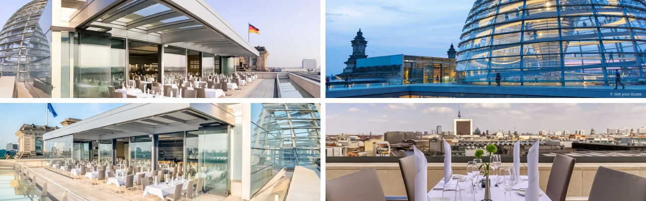 Reichstag mit Kaffee trinken