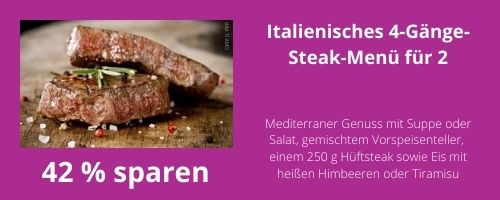 Restaurant Tiamo Nenue fuer 2