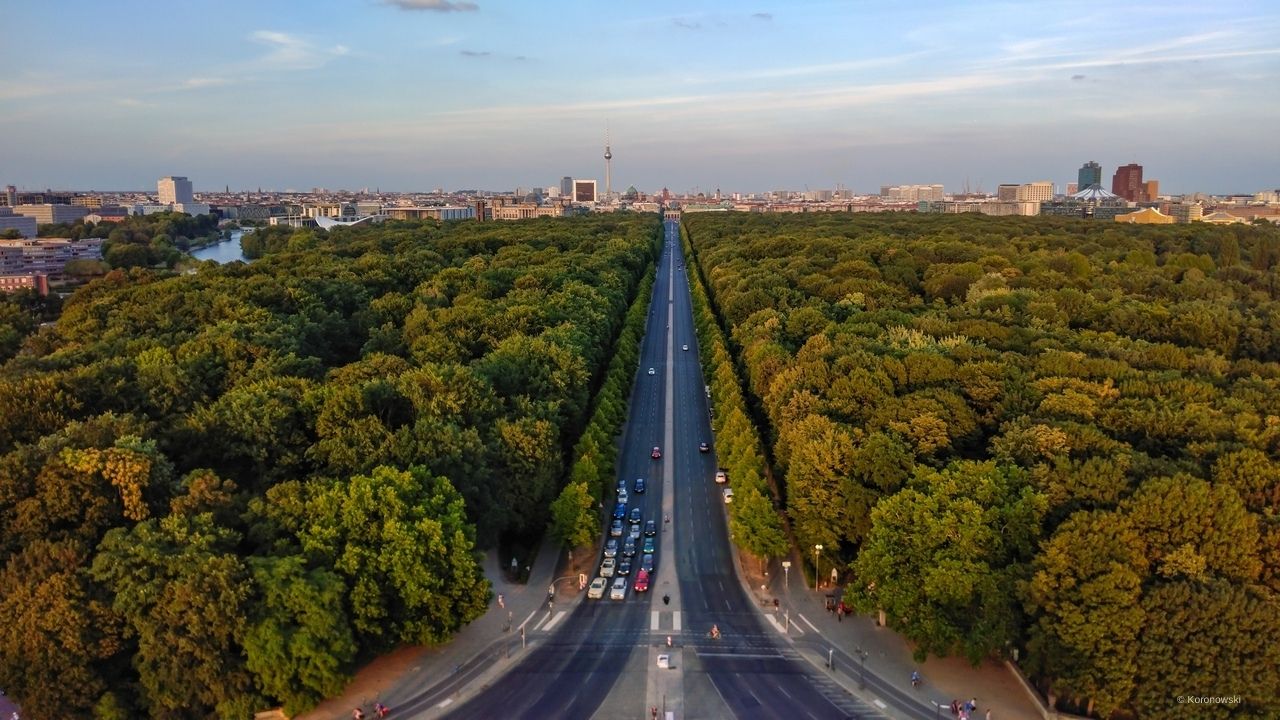 Auf zum „Bummel-Marathon“ durch Berlin mit Blick auf den Tiergarten.