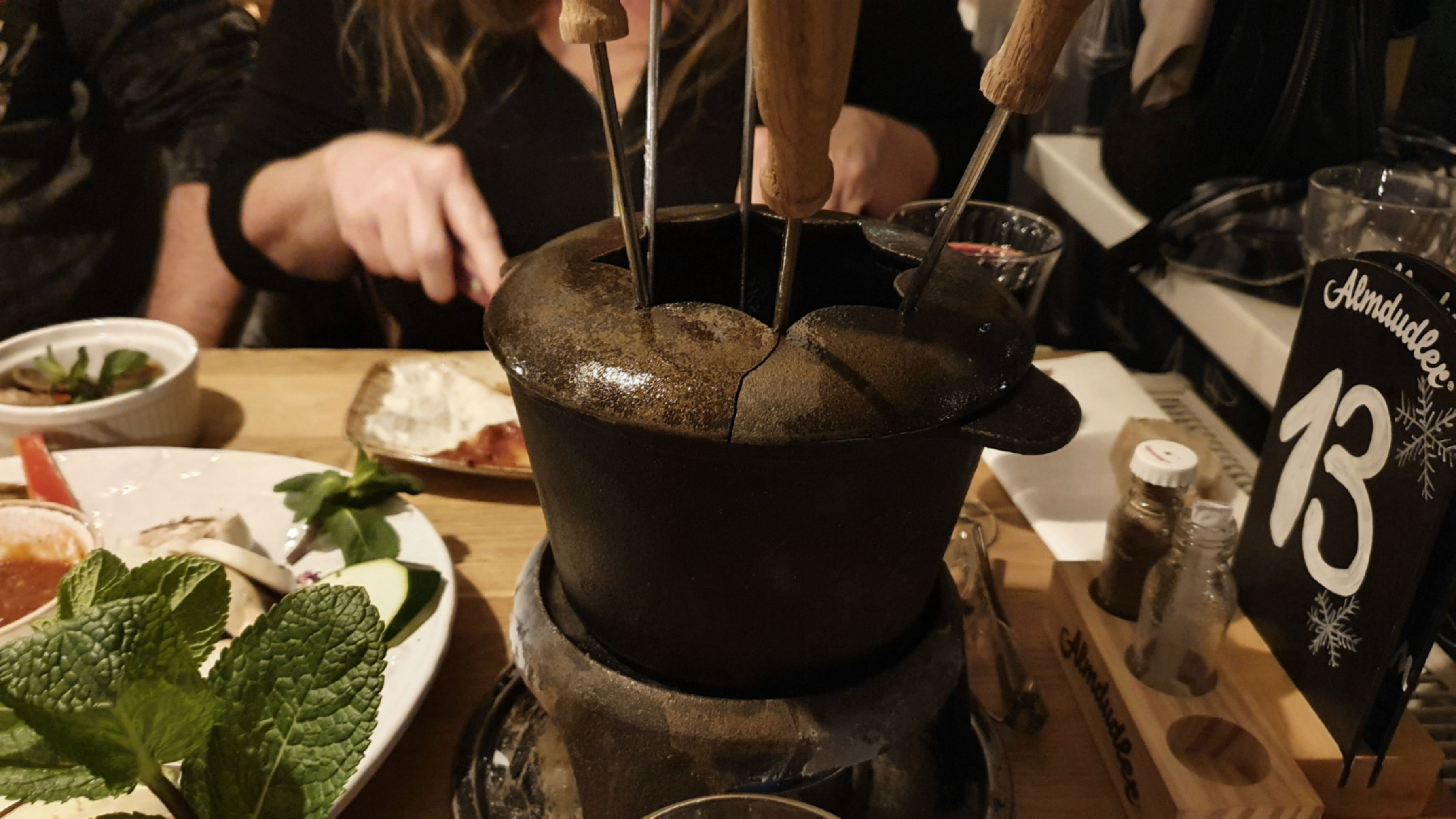 Fondue im Restaurant Ars Vini in Berlin