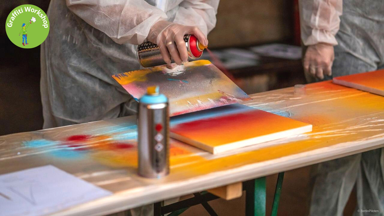 Graffiti & Streetart Workshop mit der Schulklasse in Berlin