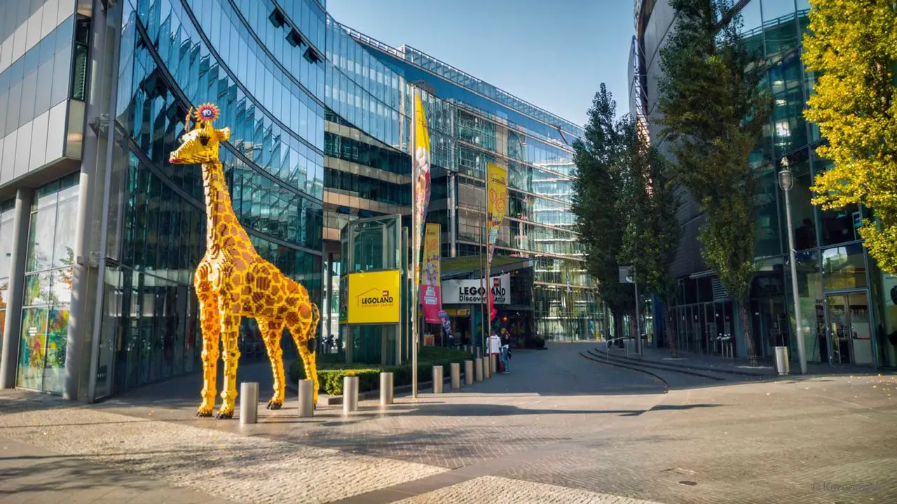 The Legoland in Berlin with Lego Giraffe