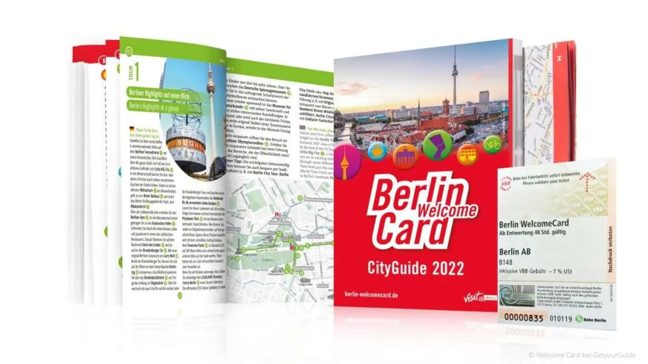 Das Berlin Welcome Card Ticket mit Ermäßigung bis zu 50%.