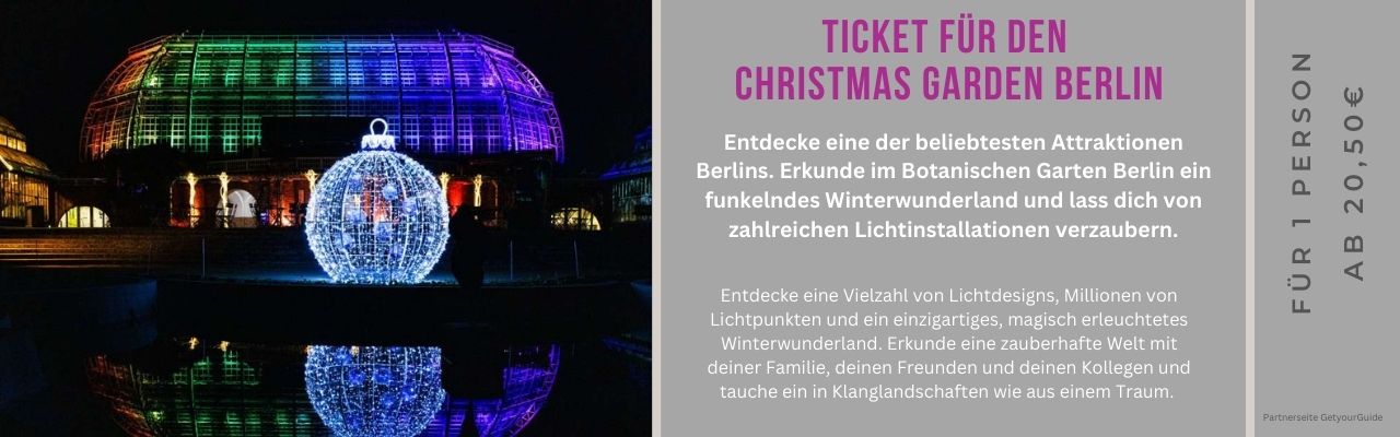 Ticket Christmas Garden in Berlin