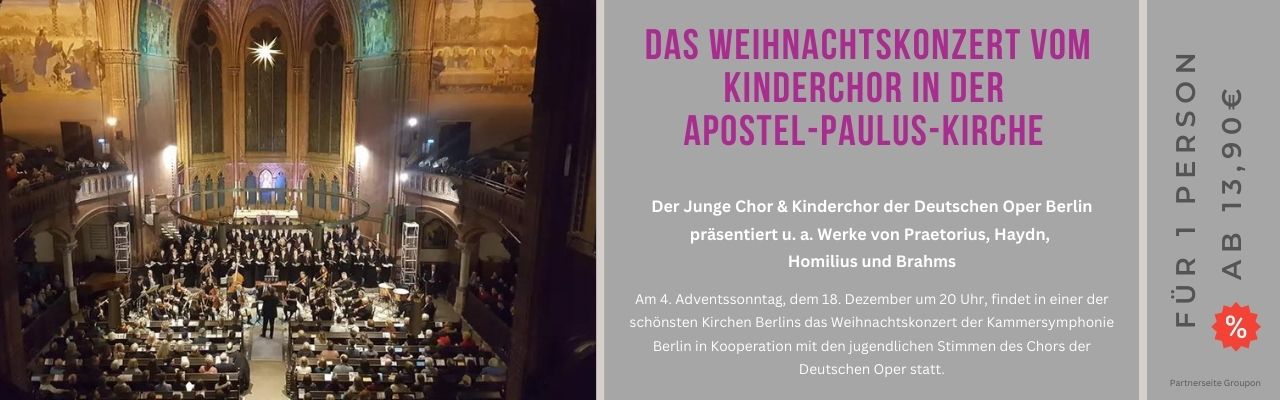 Weihnachtskonzert vom Kinderchor in Berlin