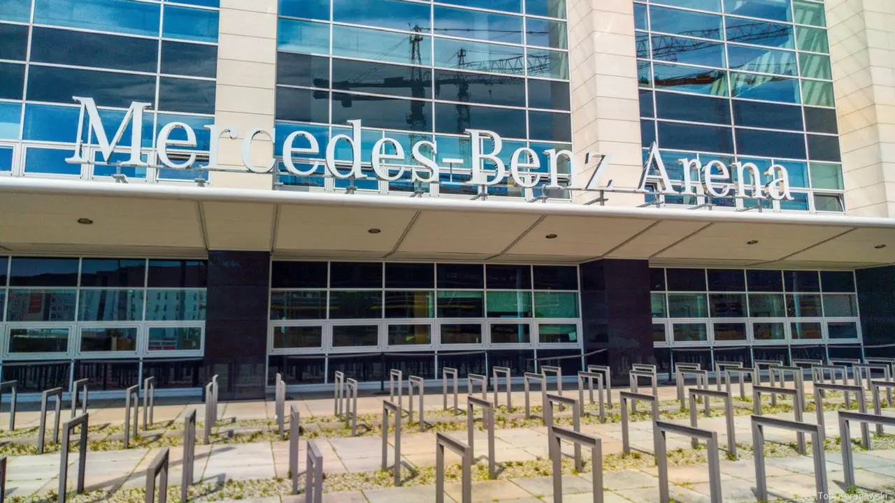 visit the Mercedes Benz Arena Berlin