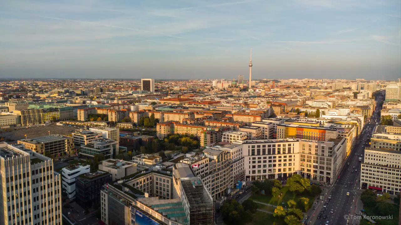 Berlin von oben vom Panoramapunkt Berlin
