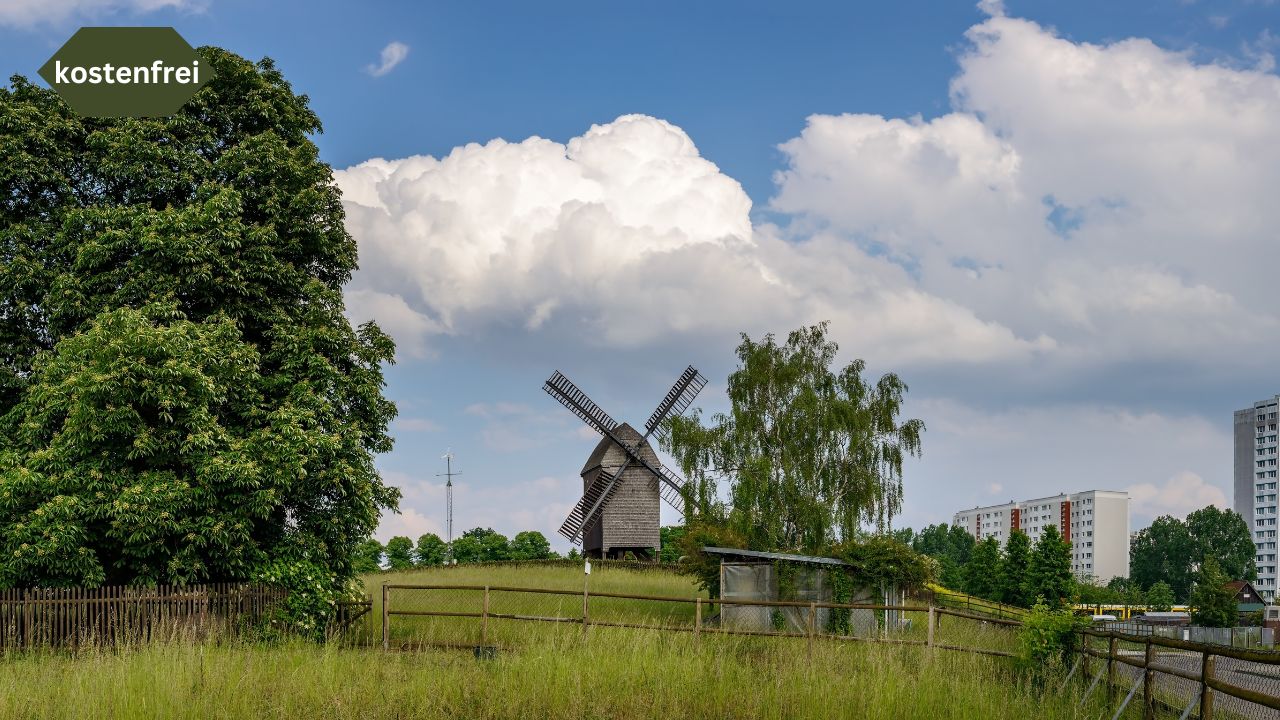 Bockwindmühle im Dorf Alt-Marzahn
