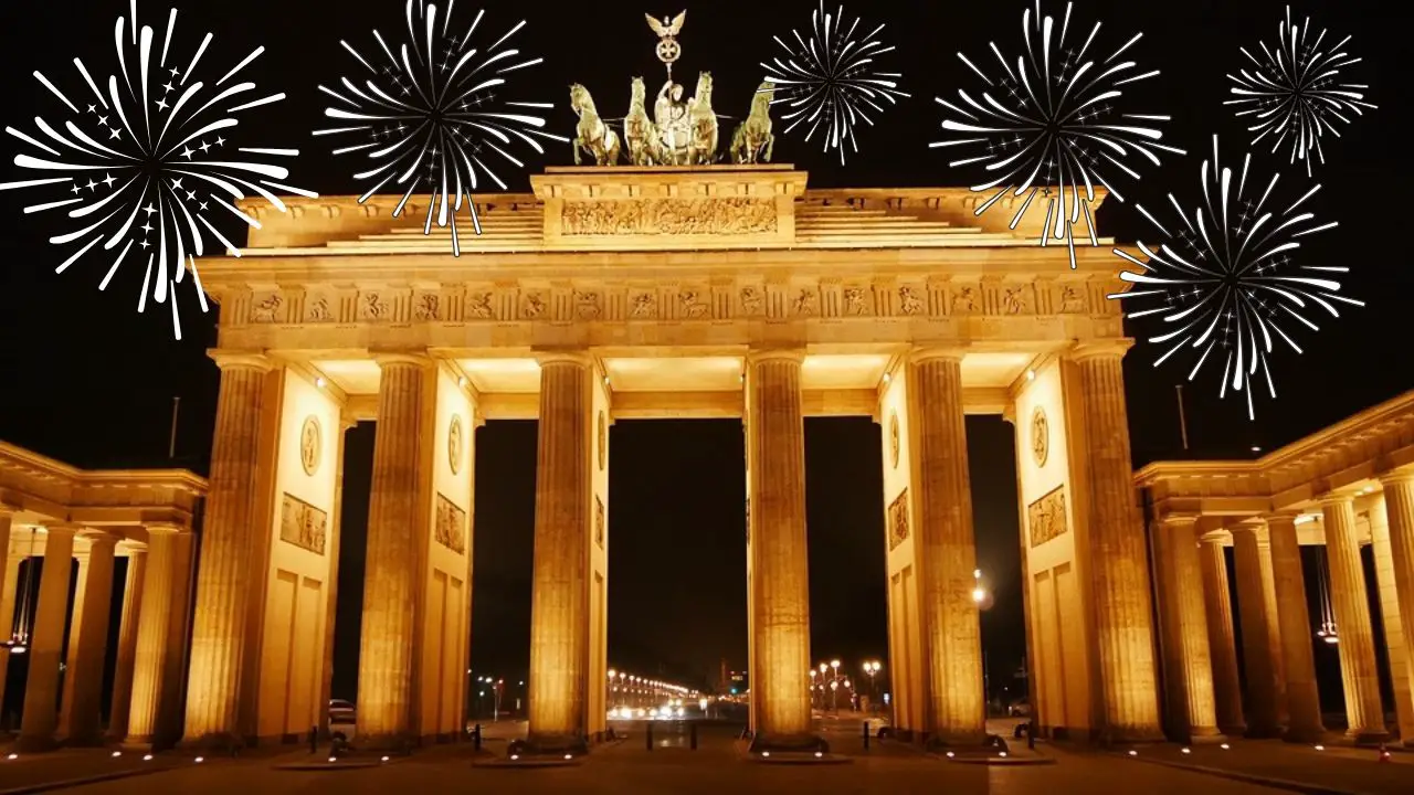 Feiern Sie Silvester am Brandenburger Tor in Berlin.