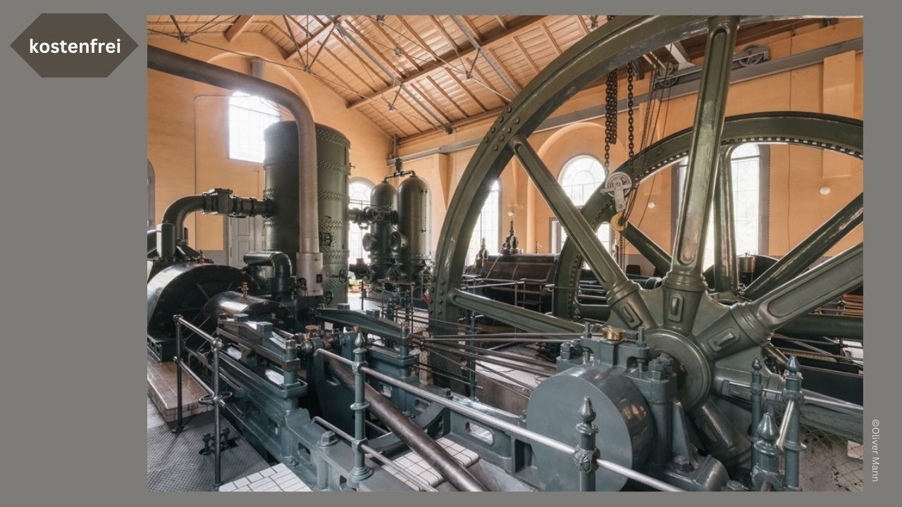 Maschinenhalle ist Teil des Gebäudeensembles im historischen Wasserwerk