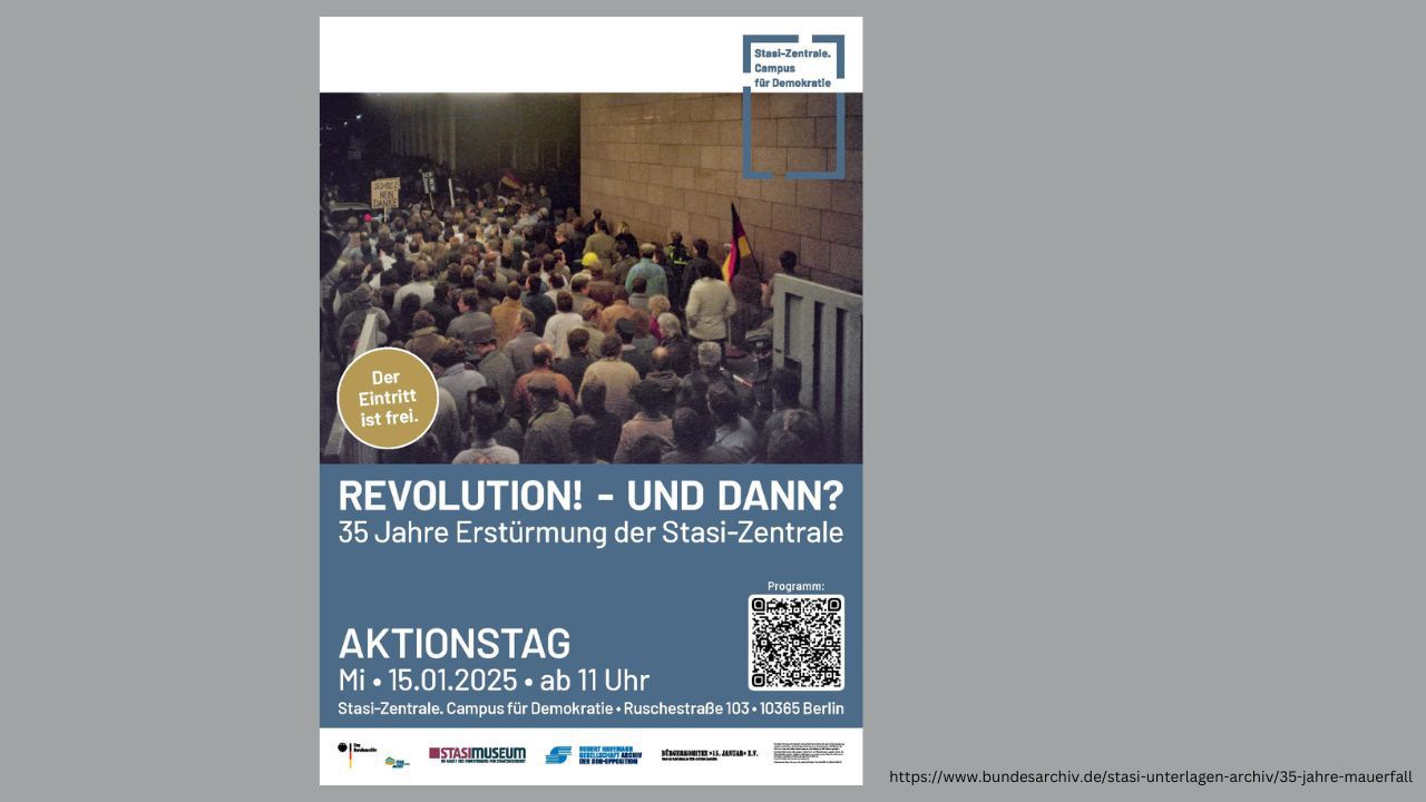 35 Jahre Erstürmung der Stasi-Zentrale