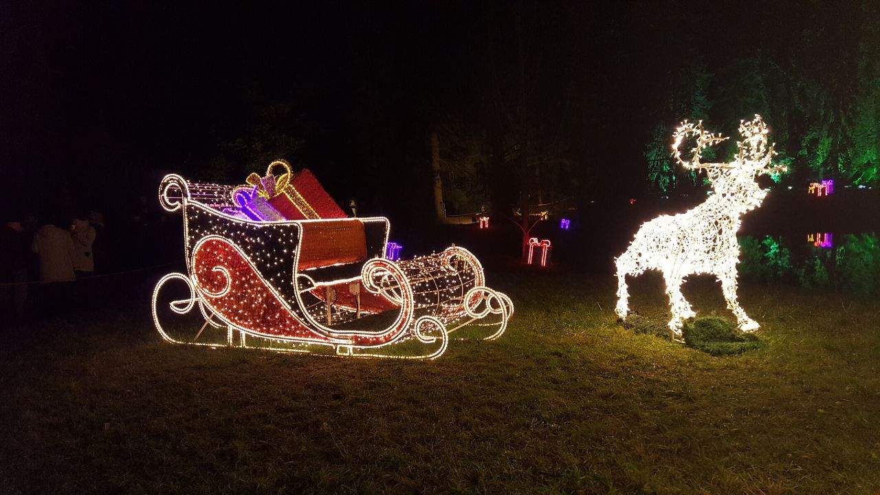 Besuchen Sie den Christmas Garden in Berlin.