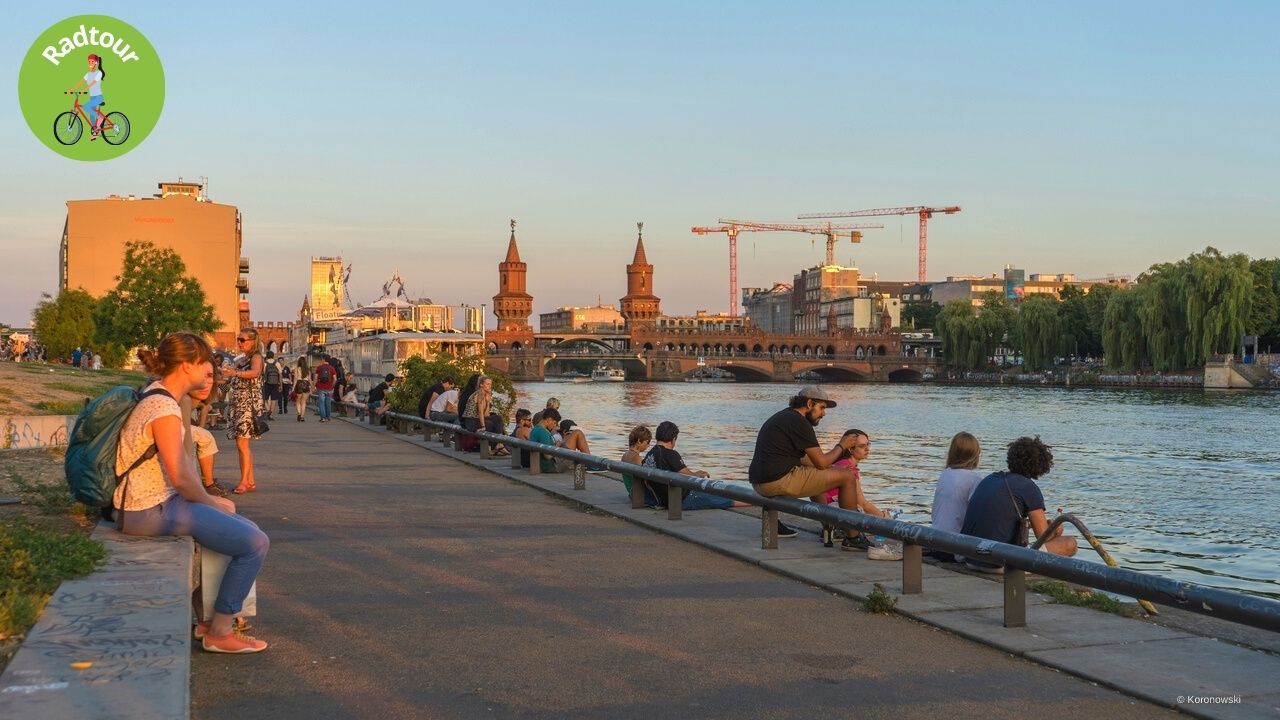 Blick auf Spree & Oberbaumbrücke