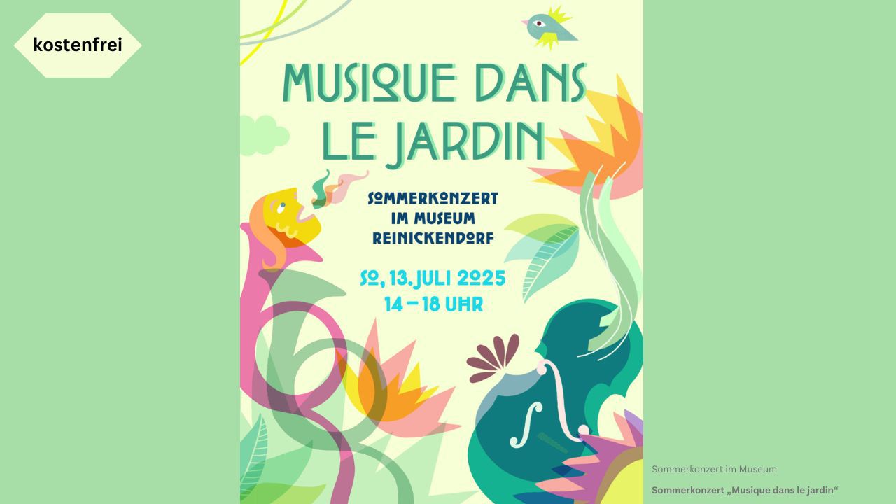 Sommerkonzert "Musique dans le Jardin"