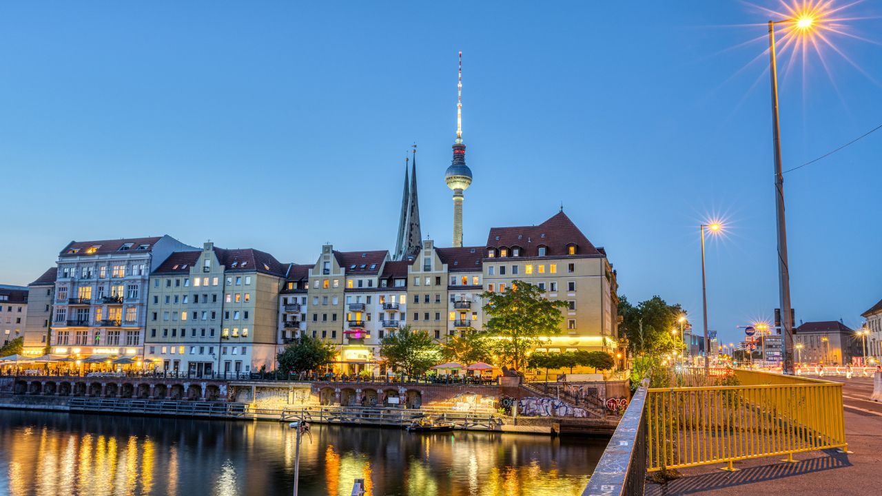 Nikolaiviertel bei Nacht