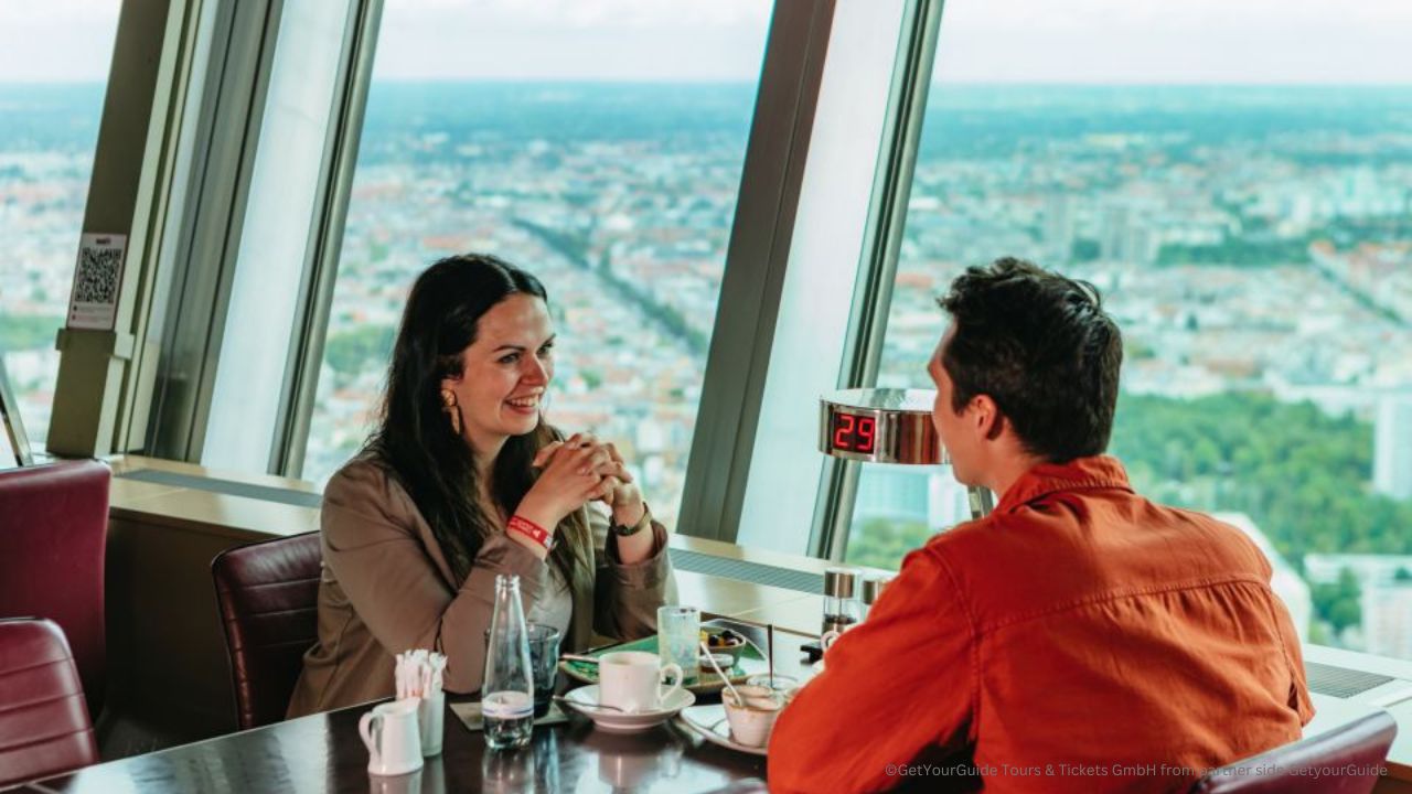 The TV tower in Berlin, the tallest building in Germany.