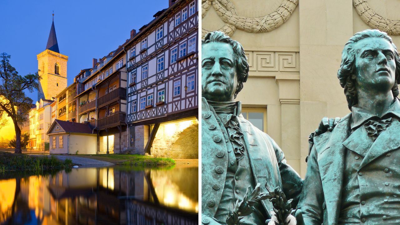Weimar und Erfurt Reise